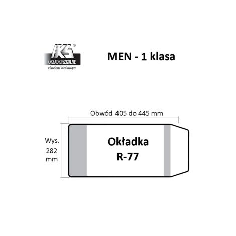 Okładka na książkę/zeszyt, Wysokość: 282mm, R7, Regulowana - 2